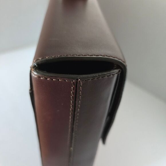 Loewe Bordeaux Leather Briefcase Business Bag - Picture 7 of 16